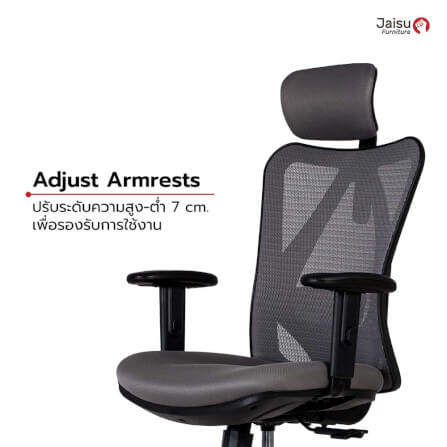 เก้าอี้สุขภาพ Jaisu รุ่น Model-M ขนาด 110 ซม. สีเทา_4